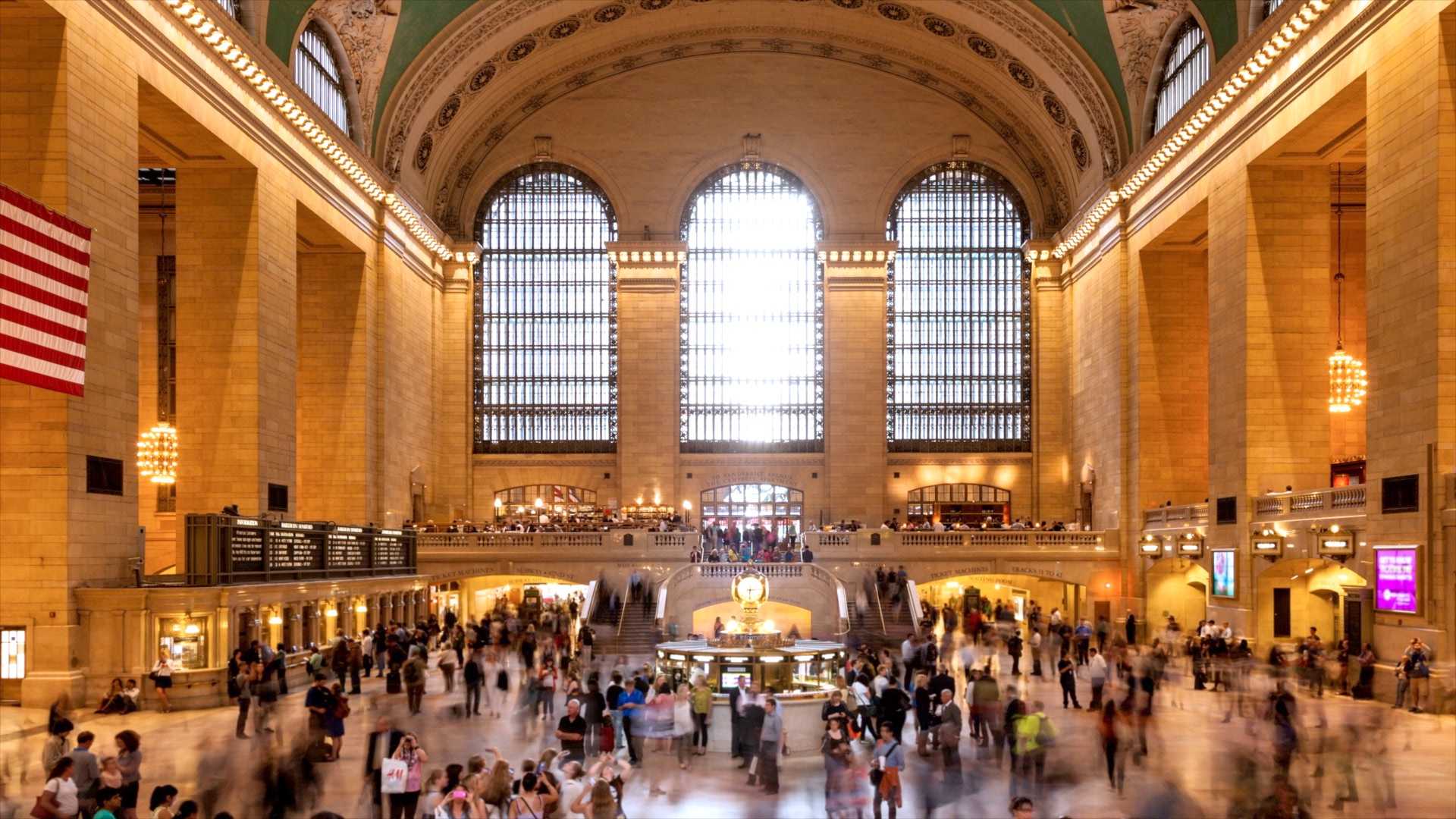 bustling grand central station terminal